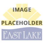 East Lake rising sun logo overlaid with words, "image placeholder."